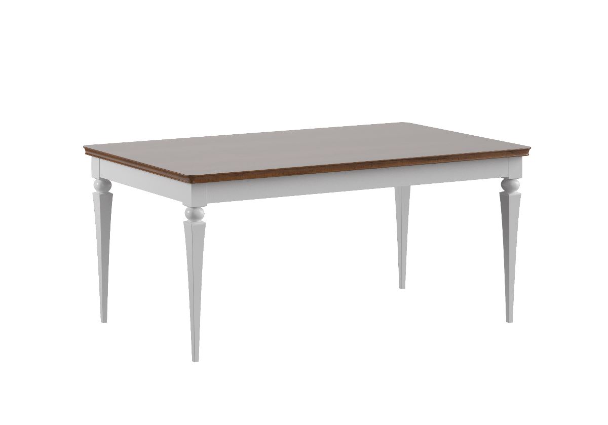 TARANKO Torino TO-S1 rozkladací jedálenský stôl biely vysoký lesk / dub Torino
