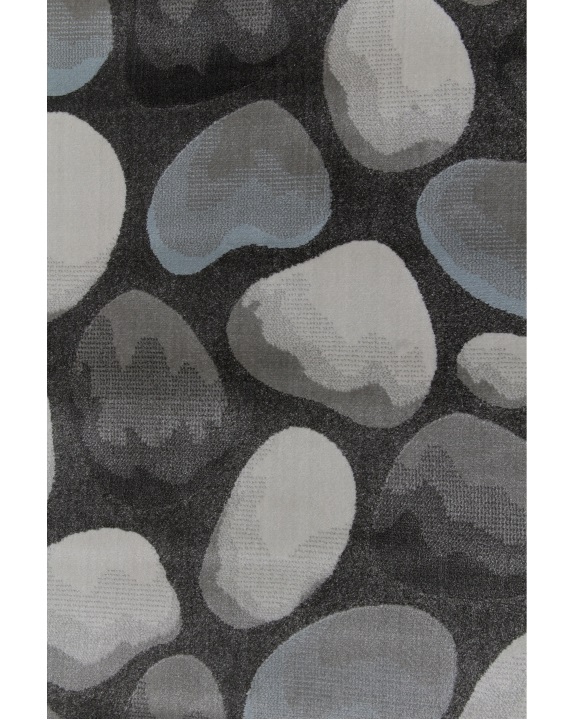 KONDELA Menga koberec 133x190 cm hnedá / sivá / vzor kamene