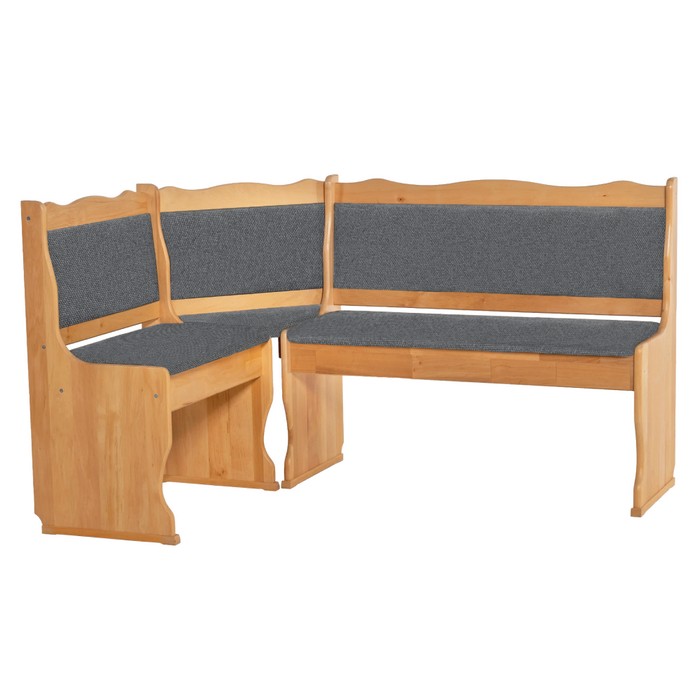 KONDELA Miren rohová lavica do kuchyne jelša / sivá