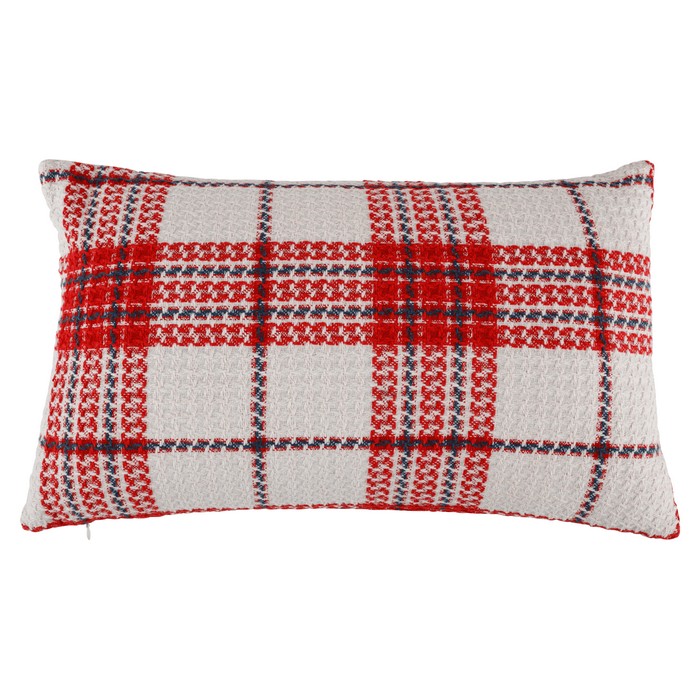 KONDELA Natale Typ 2 vankúš 30x50 cm biela / červená