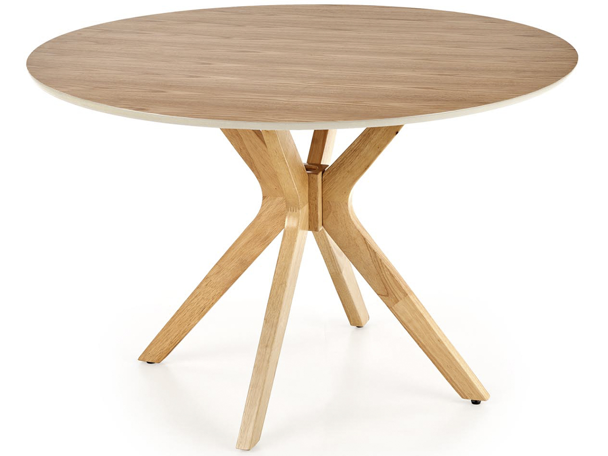 HALMAR Nicolas okrúhly jedálenský stôl dub prírodný