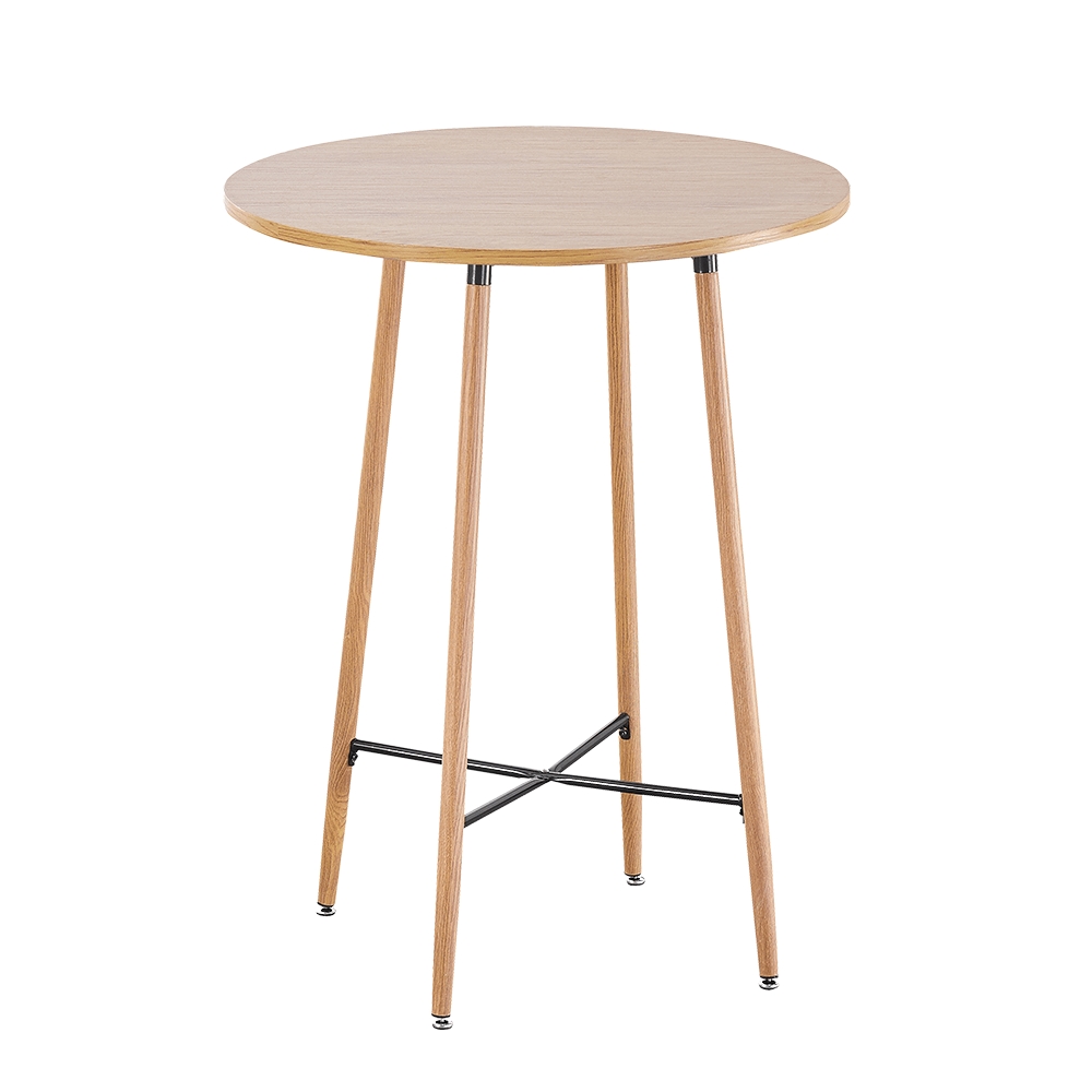 KONDELA Imam okrúhly barový stôl dub
