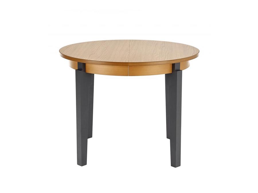HALMAR Sorbus 100/200 okrúhly rozkladací jedálenský stôl dub medový / grafit