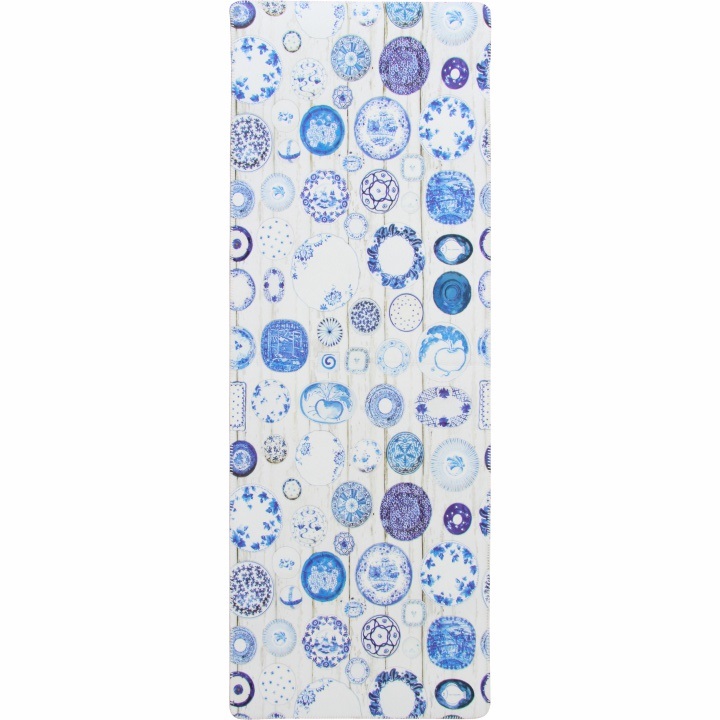 KONDELA Parlin koberec 80x200 cm modrá / krémová