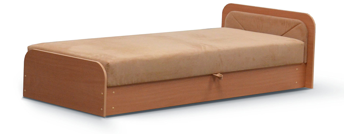 NABBI Pinerolo 80 P jednolôžková posteľ (váľanda) s úložným priestorom svetlohnedá