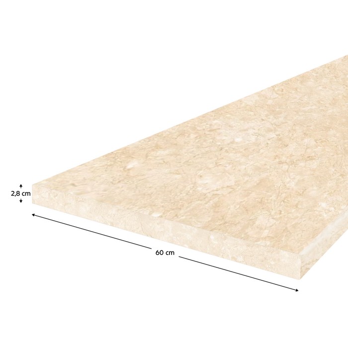 KONDELA PD pracovná doska, hrúbka 2,8 cm royal beigemarble