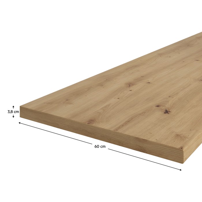 KONDELA PD pracovná doska, hrúbka 3,8 cm dub artisan