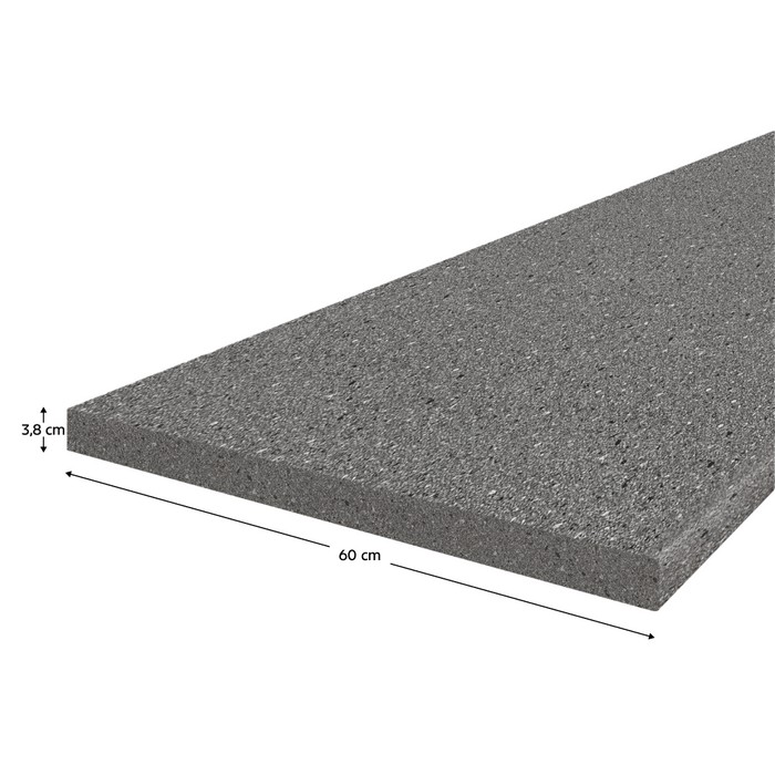 KONDELA PD pracovná doska, hrúbka 3,8 cm granit antracit