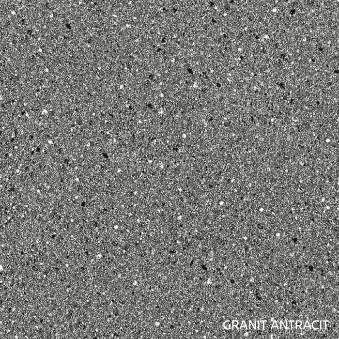 KONDELA PD pracovná doska, hrúbka 3,8 cm granit antracit