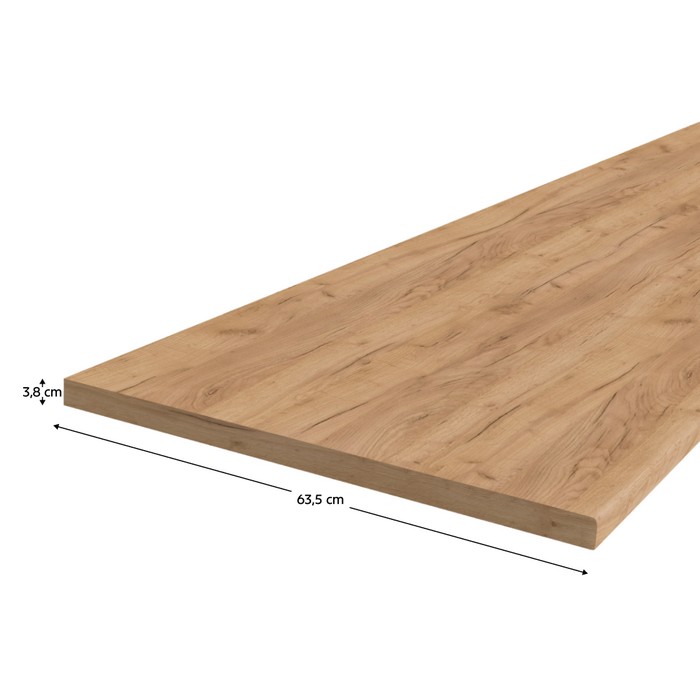 KONDELA PD pracovná doska, hrúbka 3,8 cm dub craft zlatý