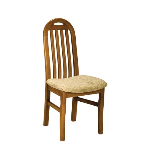 PYKA Owal 2 jedálenská stolička drevo D3 / béžový vzor
