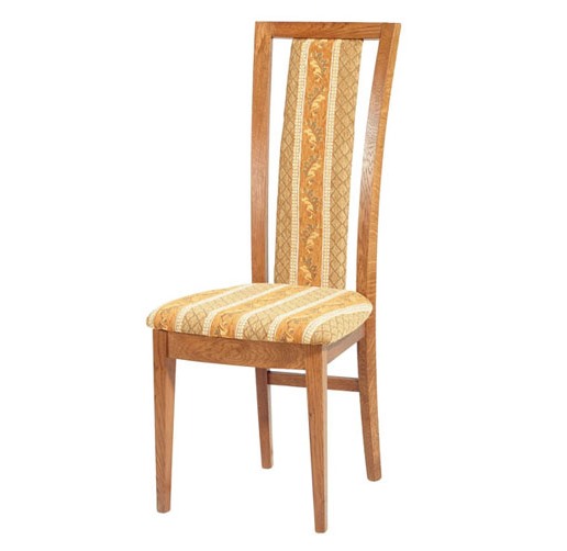 PYKA Trapez jedálenská stolička drevo D3 / béžový vzor
