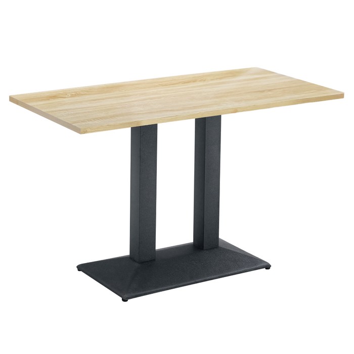 KONDELA Rinaldo Typ 2 jedálenský bistro stôl 120x60 cm dub sonoma / čierna