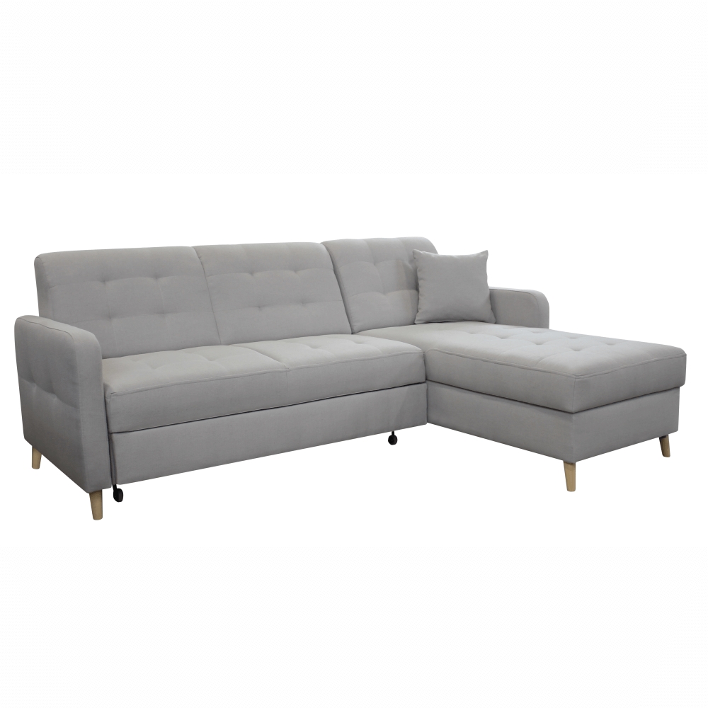 KONDELA Visby L/P rohová sedačka s rozkladom a úložným priesto...