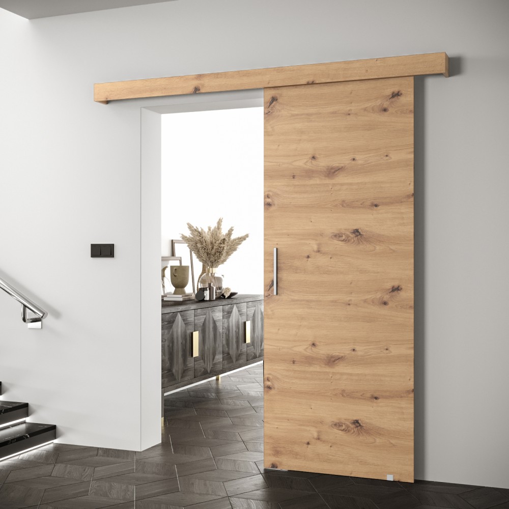 Saldor 90 1 posúvne dvere dub artisan / strieborná