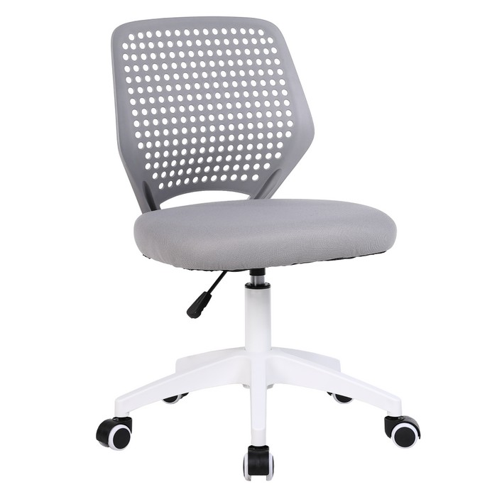 KONDELA Satoz kancelárska stolička sivá / biela