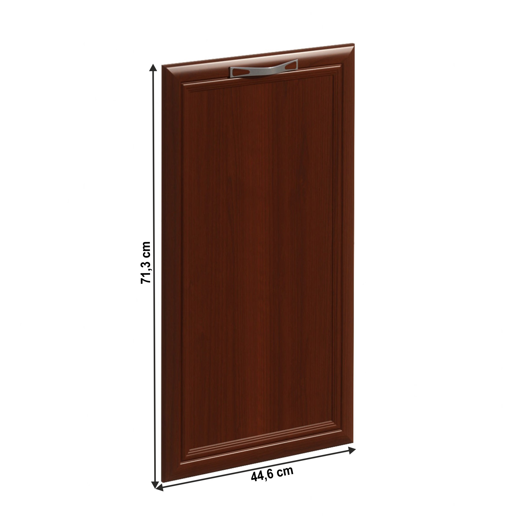 KONDELA Sicilia dvierka na umývačku s úchytkou 44,6x71,3 cm orech Milano