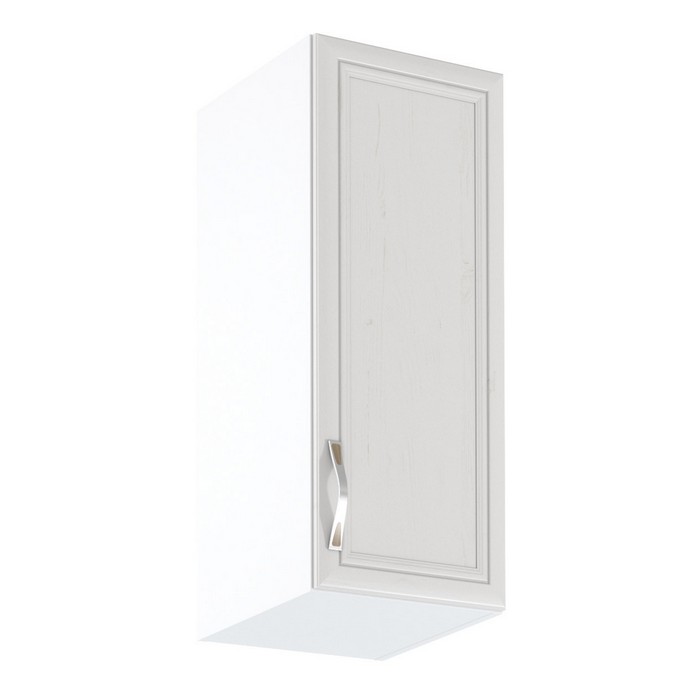 KONDELA Sicilia G30 P horná kuchynská skrinka biela / sosna Andersen