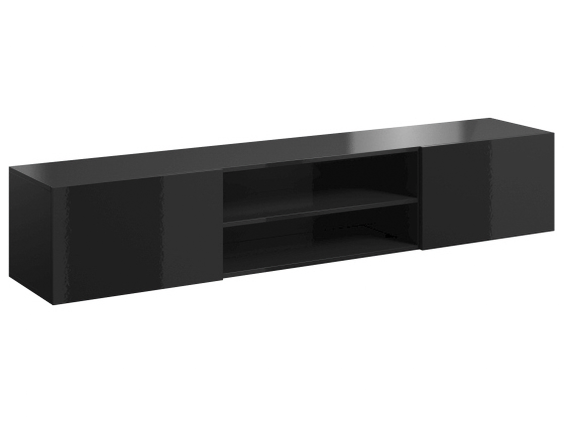 CAMA MEBLE Slide 200 K tv stolík čierna / čierny lesk