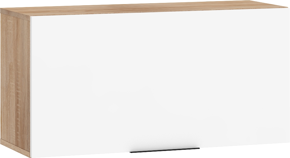 MEBLOCROSS Sven SVN-16 skrinka na stenu sonoma svetlá / biely lesk