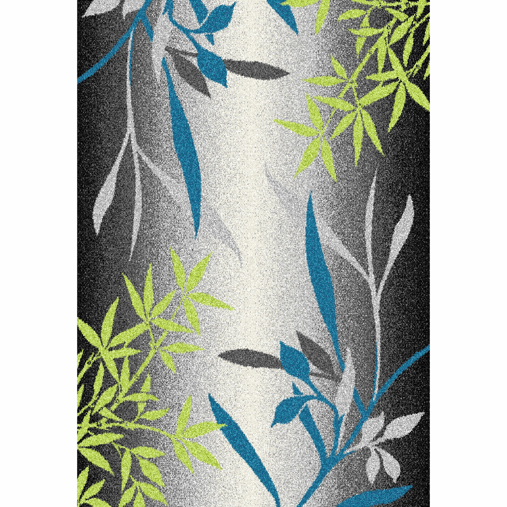 KONDELA Tasnim koberec 100x150 cm kombinácia farieb / vzor listy