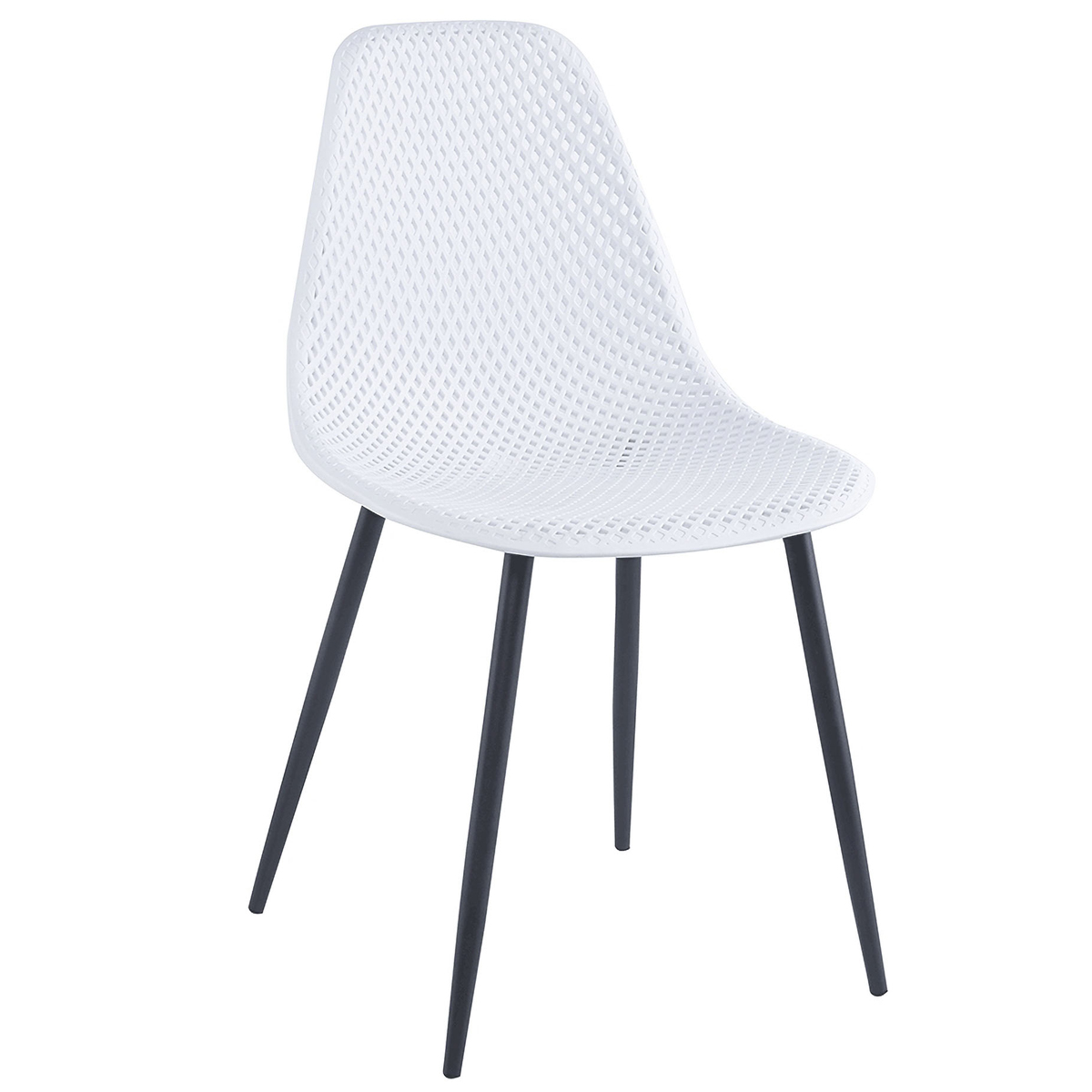 KONDELA Tegra Typ 2 jedálenská stolička biela / čierna