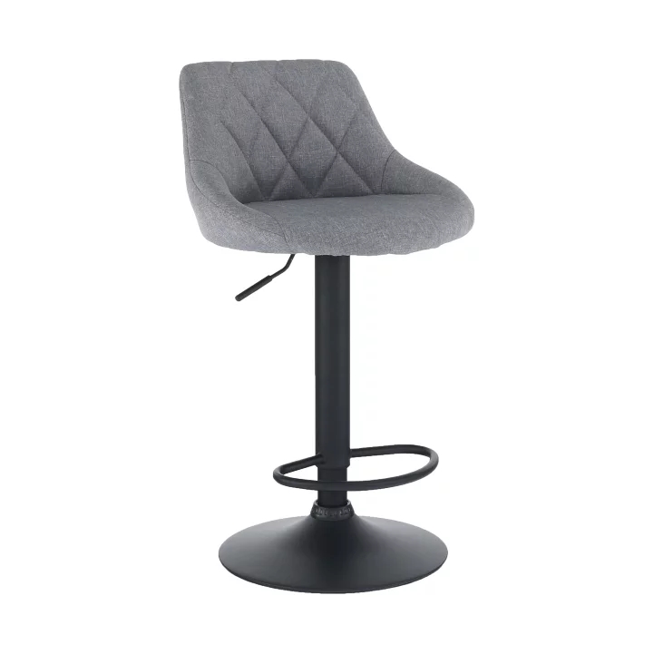 KONDELA Terkan barová stolička sivá / čierna