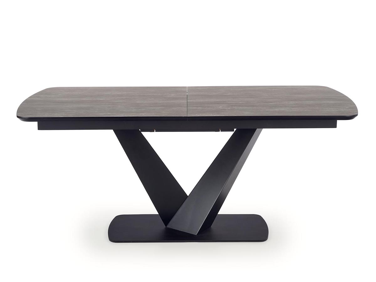 HALMAR Vinston rozkladací jedálenský stôl tmavosivá / čierna