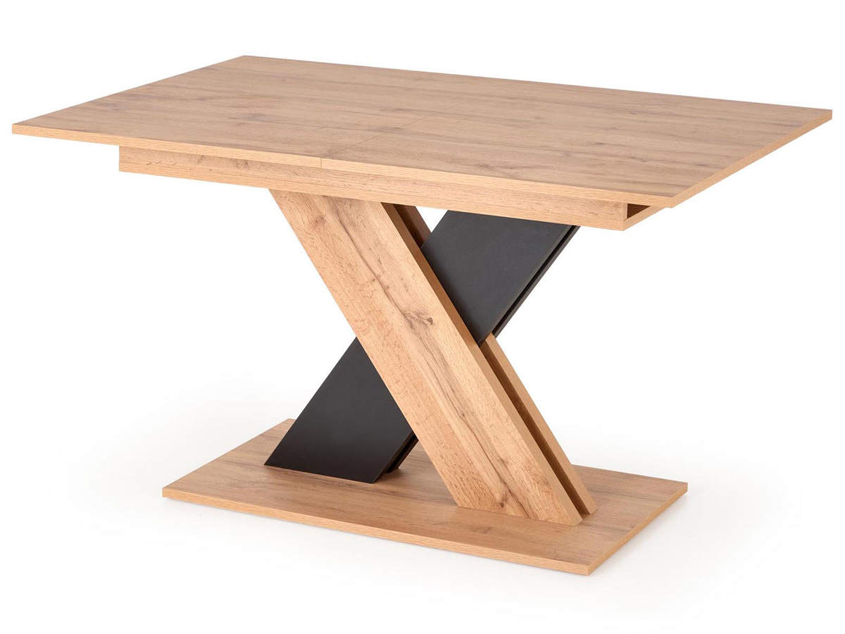 HALMAR Xarelto rozkladací jedálenský stôl dub wotan / čierna