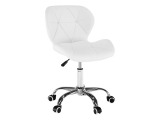 Kancelárska stolička Argus New - biela / chróm