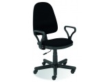 Kancelárska stolička s podrúčkami Bravo - čierna (C11)