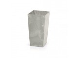 Plastový kvetináč DURS125E 12,5 cm - sivý betón