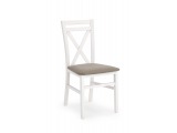 Jedálenská stolička Dariusz - biela / hnedá