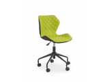 Detská stolička na kolieskach Matrix - zelená / čierna