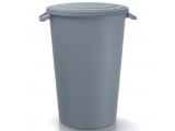 Plastová záhradná nádoba s úchytkami IDSM160U 160 l - svetlosivá