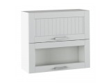 Horná kuchynská skrinka Julia Typ 13 - svetlosivá / biela