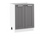 Dolná kuchynská skrinka Julia Typ 56 - tmavosivá / biela