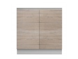 Dolná kuchynská skrinka Line D80 - dub sonoma / biela