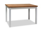 Jedálenský stôl Adam - dub lancelot / biela