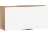Skrinka na stenu Sven SVN-16 - sonoma svetlá / biely lesk