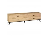 TV stolík Siran Typ 6 - dub lefkas / čierna