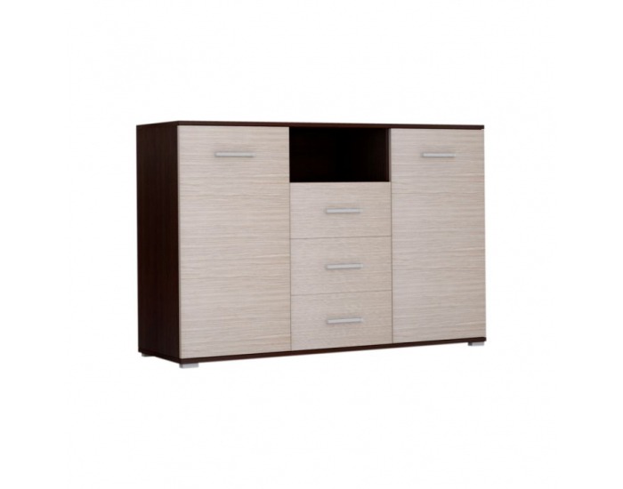 Komoda Napoli 135 - dub tmavý / kubánske drevo