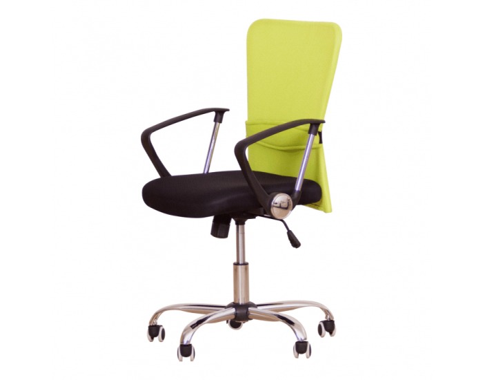 Kancelárska stolička s podrúčkami Aex - čierna / zelená