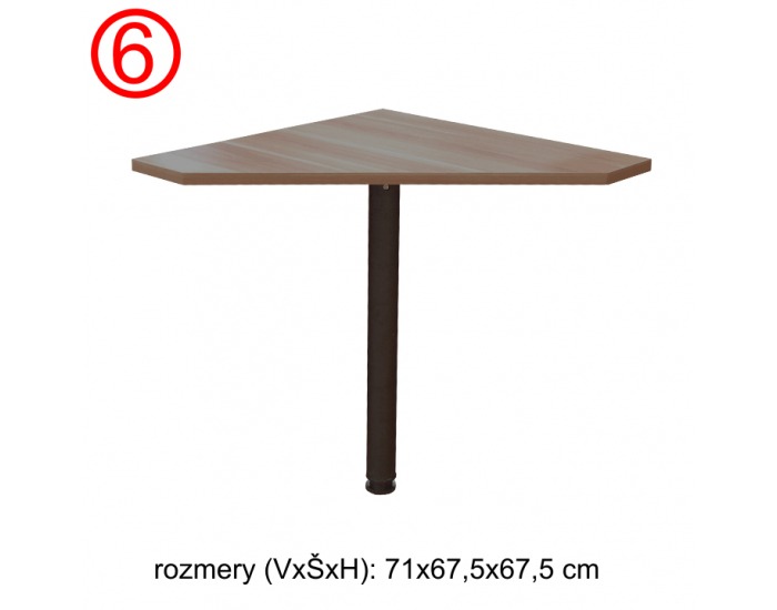 Kancelárska zostava Johan - slivka / biela