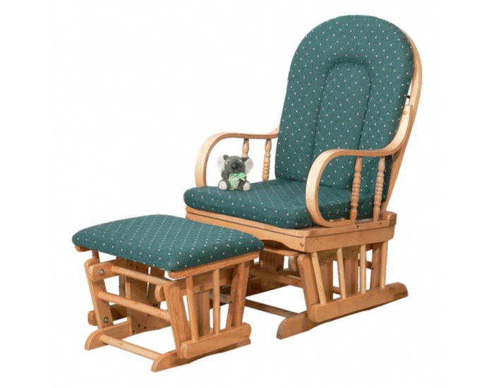 Relaxačné kreslo Relax Glider 87107 - buk / zelená