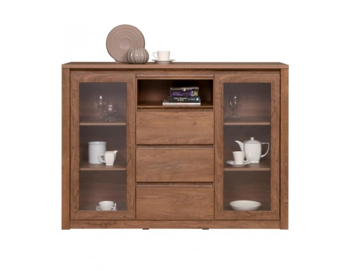 Vitrína Monte 8 - dub lefkas