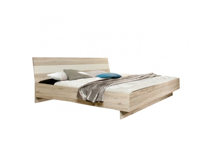 Posteľový rám Valeria 180 - dub pieskový / biela