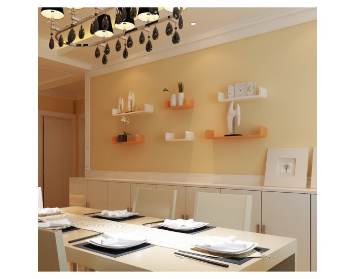 Poličky (3 ks) Lupo - sivá