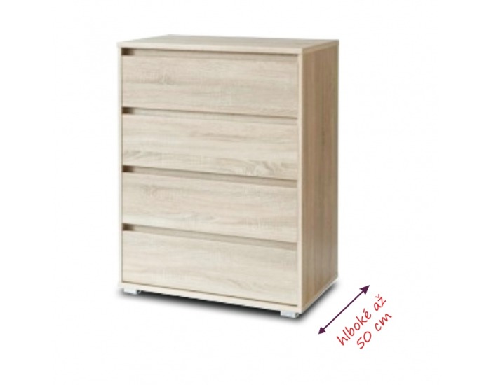 Zásuvková komoda Tasilo 4 - dub sonoma