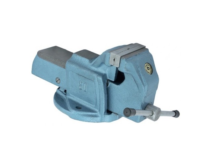 Pevný zámočnícky zverák k pracovnému stolu 1250-150 - svetlomodrá